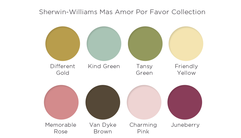 Sherwin-Williams Mas Amor Por Favor Collection