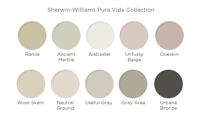Sherwin-Williams Pura Vida Collection