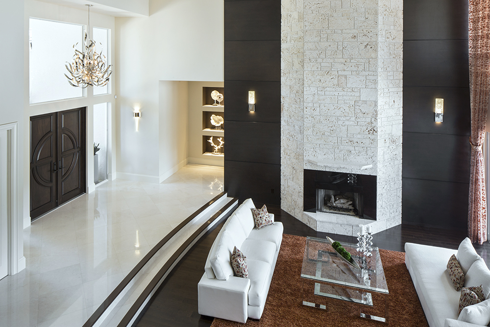 Royal Palm - Conrad White Interiors - Great Room - Foyer