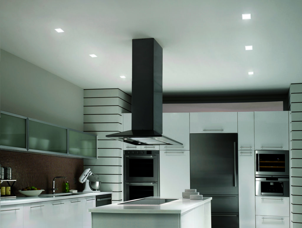 These recessed lighting layout tips can help you design an amazing looking kitchen, like the one pictured here.