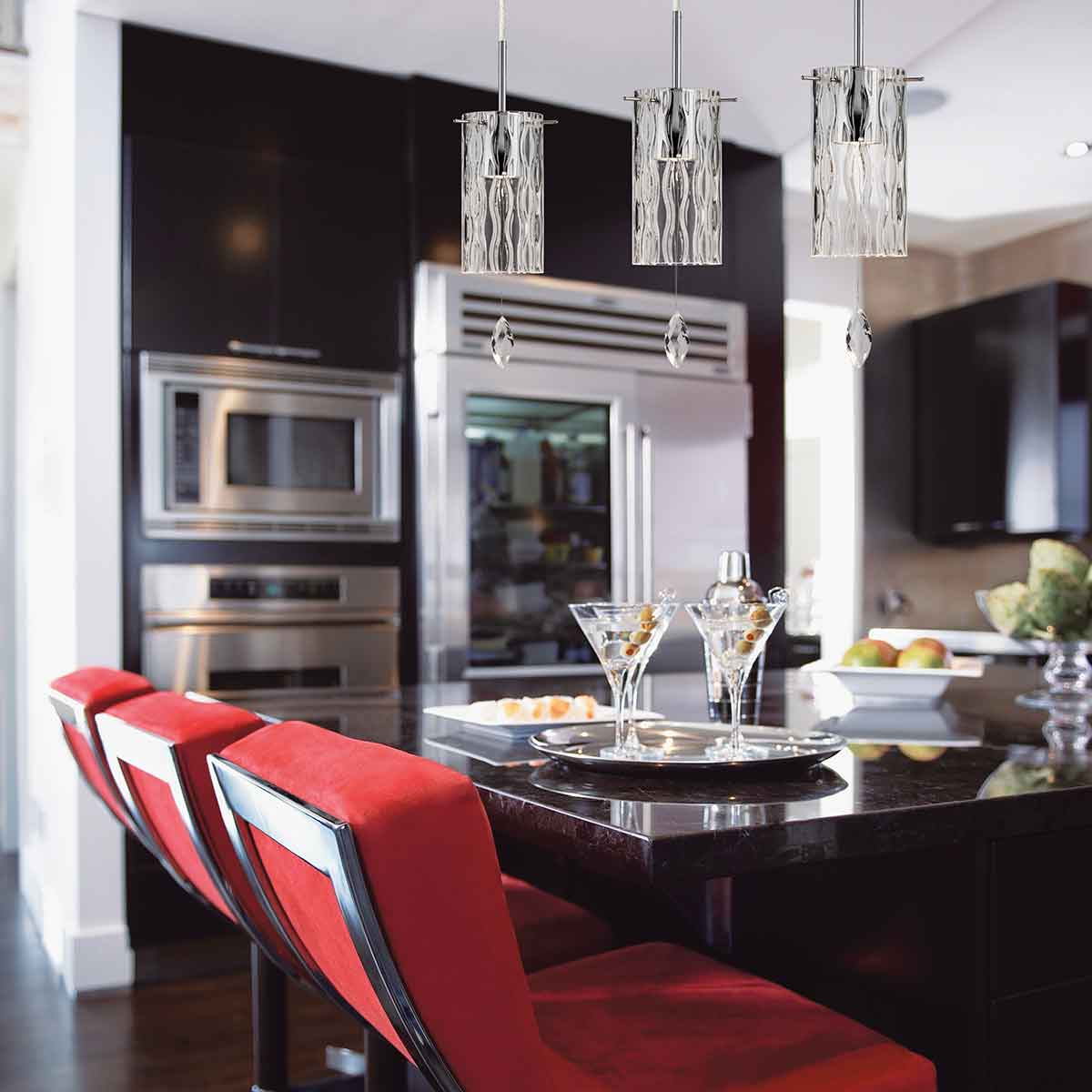 Our kitchen lighting design rules of thumb will help you design a beautiful kitchen like the one pictured here.