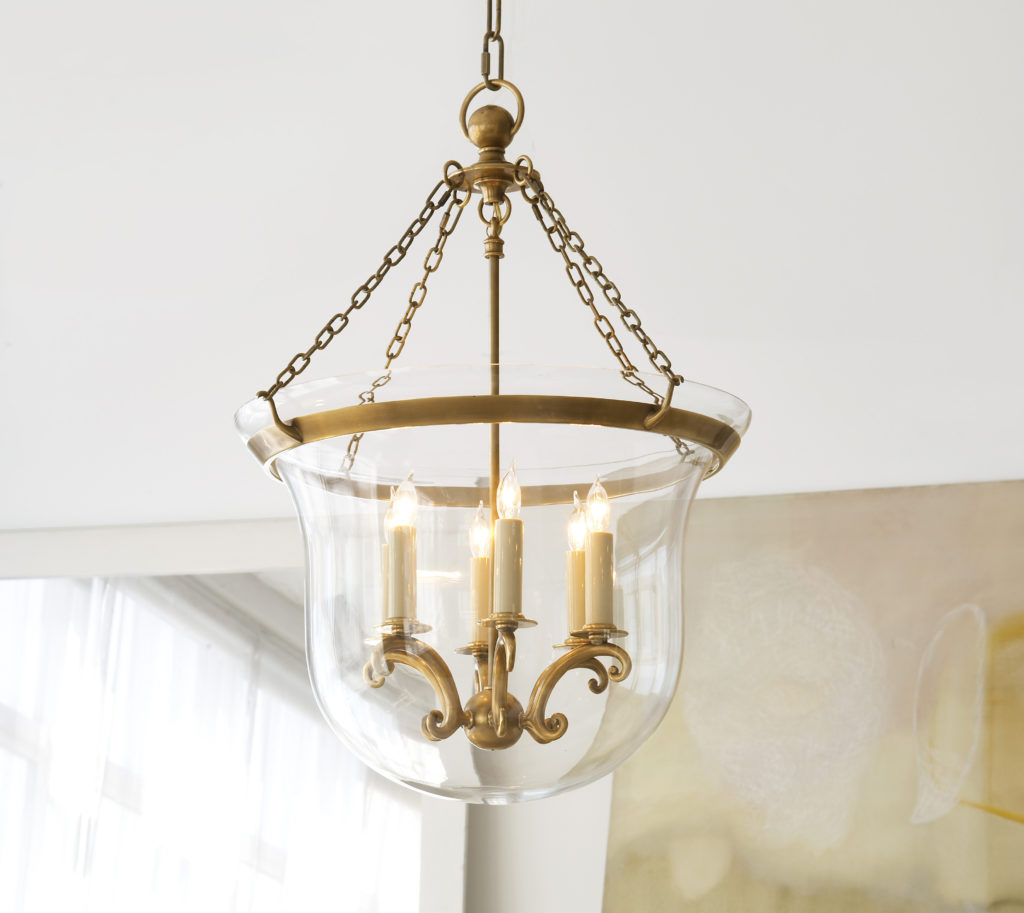 Country Bell Jar Pendant by Visual Comfort