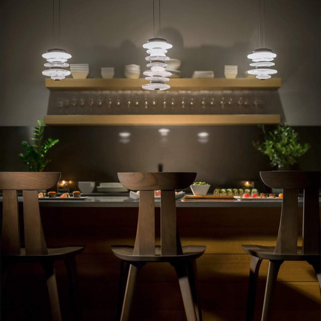 Cairn 6 Inch LED Mini Pendant by Hubbardton Forge