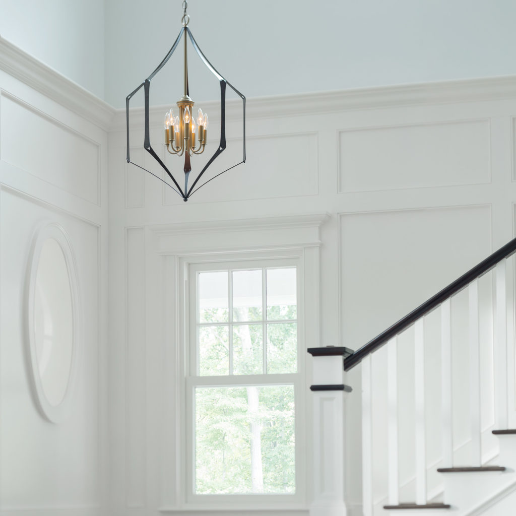 Nothing is more warming than gold light from the Carousel 21 Inch 7 Light Chandelier by Hubbardton Forge