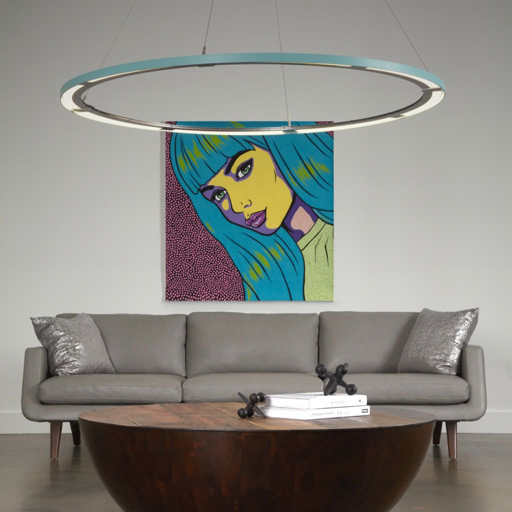 The Ringo 61 Inch LED Large Pendant by Vermont Modern Lighting is one of the coolest modern ceiling lights around.