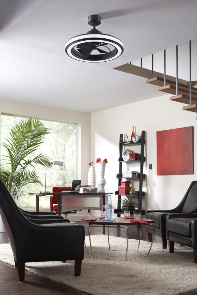 Steer the attention straight up with the smart-technology Gleam Ceiling Fan by Fanimation