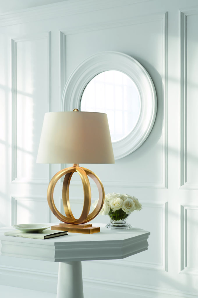 Accent table lamps for the bedroom can be as elegant as the Quattro by Visual Comfort and Co.