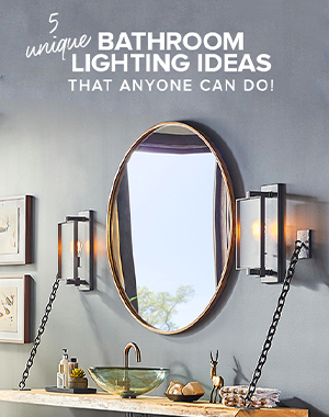 5 Unique Bathroom Lighting Ideas Anyone Can Do | Capitol Lighting