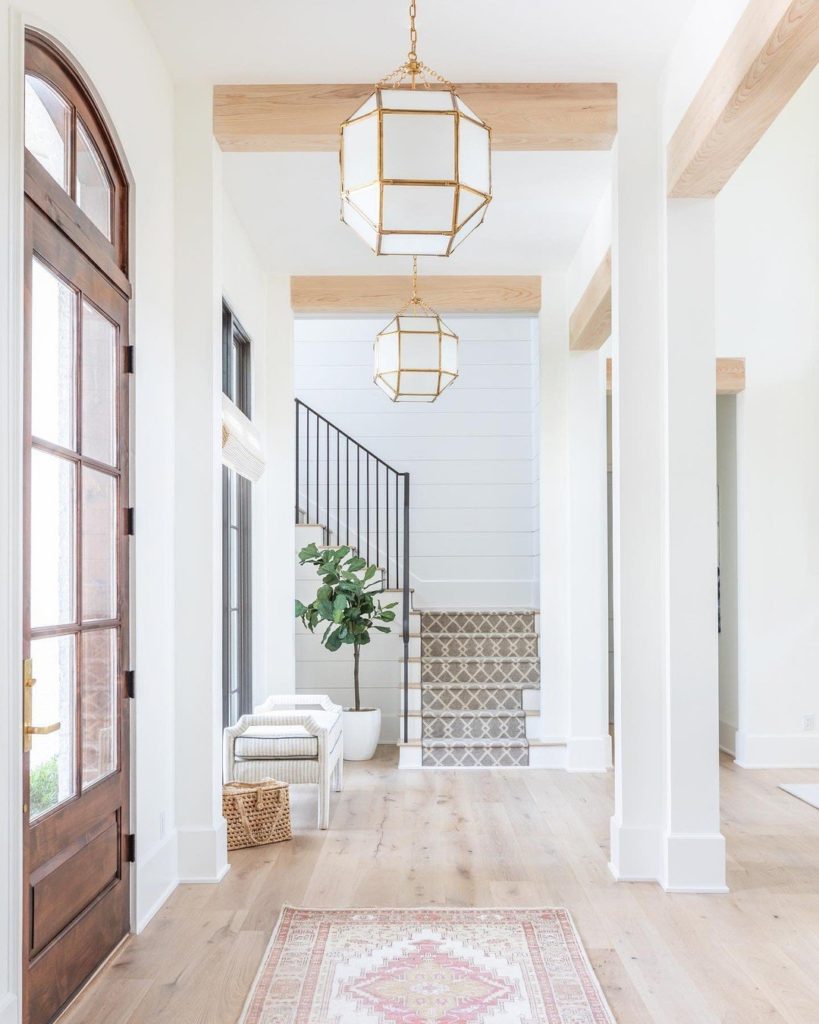 lantern style foyer light