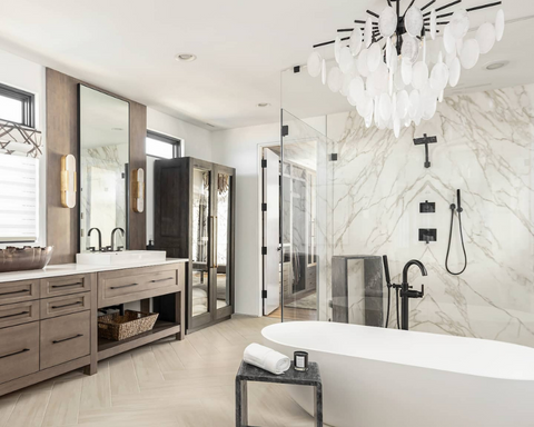 Tips for Adding a Chandelier above Your Bathtub