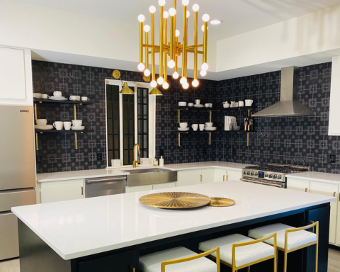 Gold Kitchen Light Fixtures and Modern Glamour in Your Home
