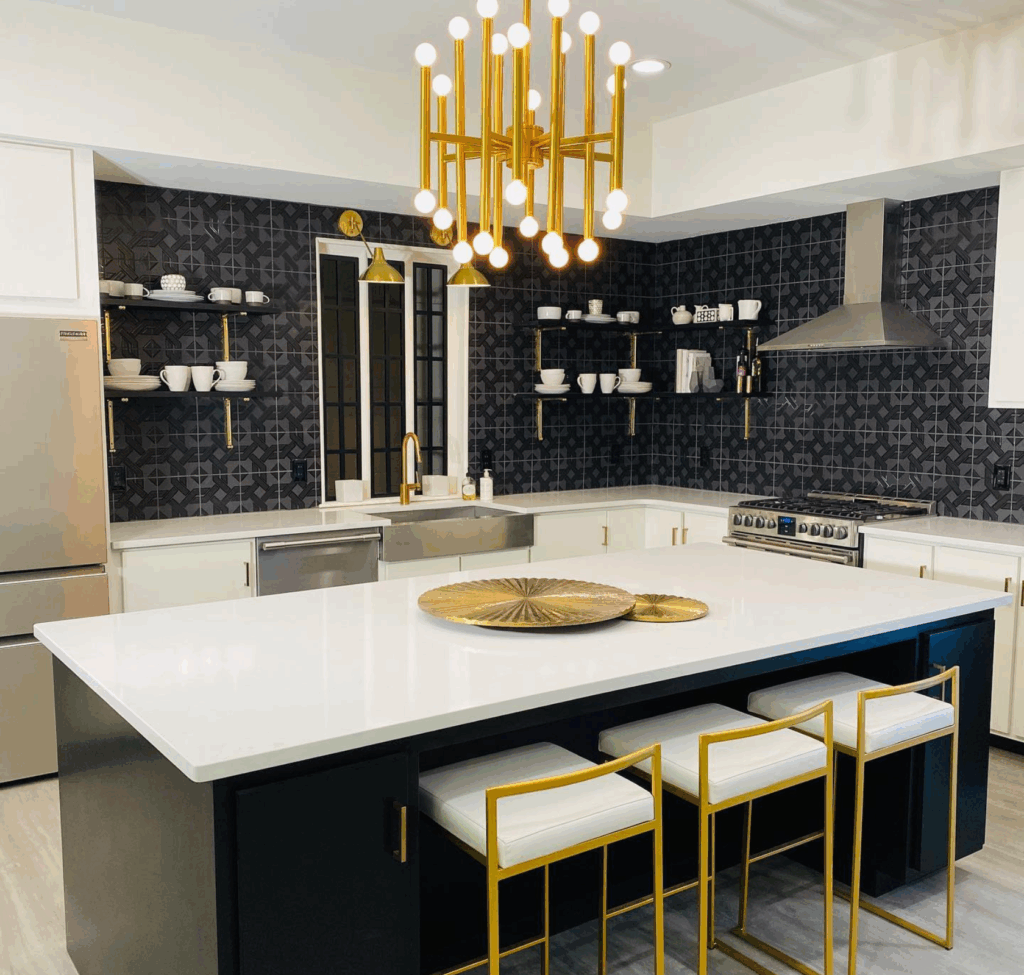 Gold Kitchen Light Fixtures and Modern Glamour in Your Home
