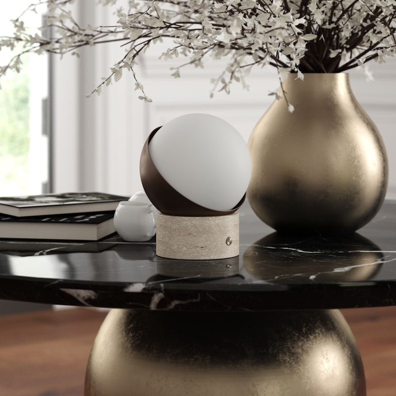 Kibun Orb 21 Inch Table Lamp by Bulbrite